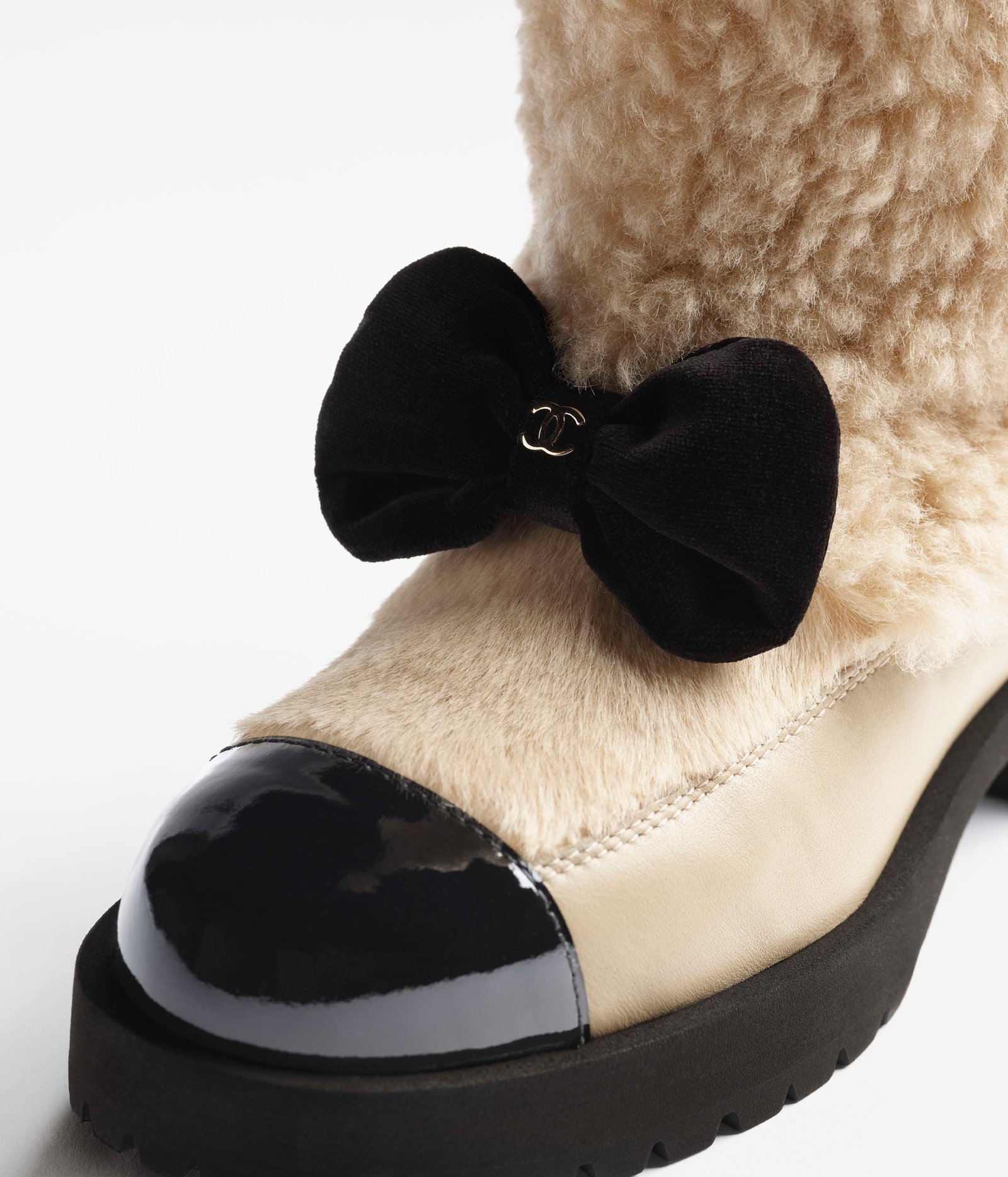 High boots - Shearling lambskin, calfskin, lambskin & patent