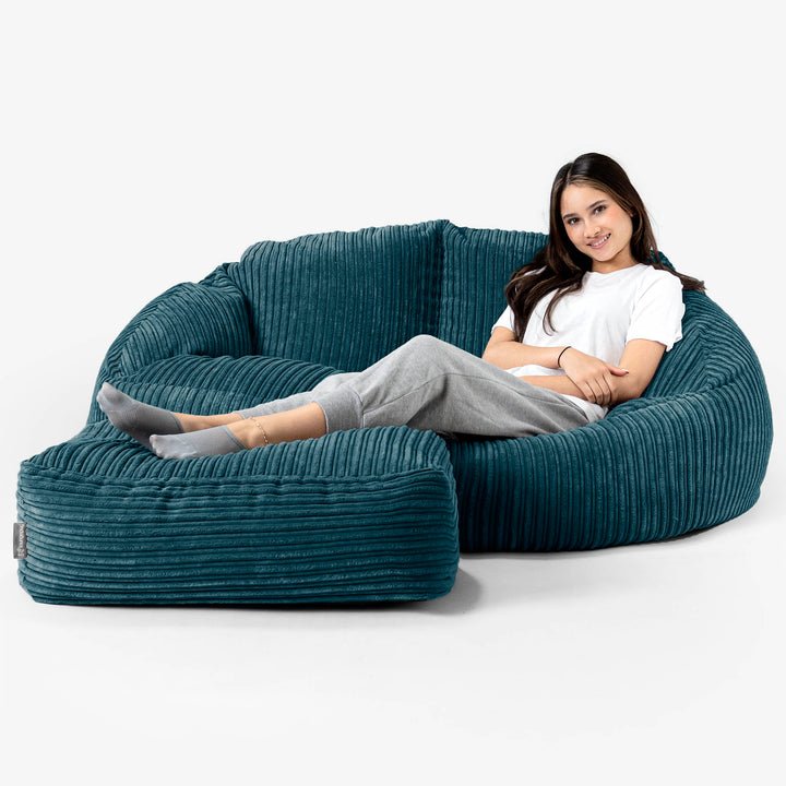 LoungePug Bubbleビーズソファ- クラシックコーデュロイティール