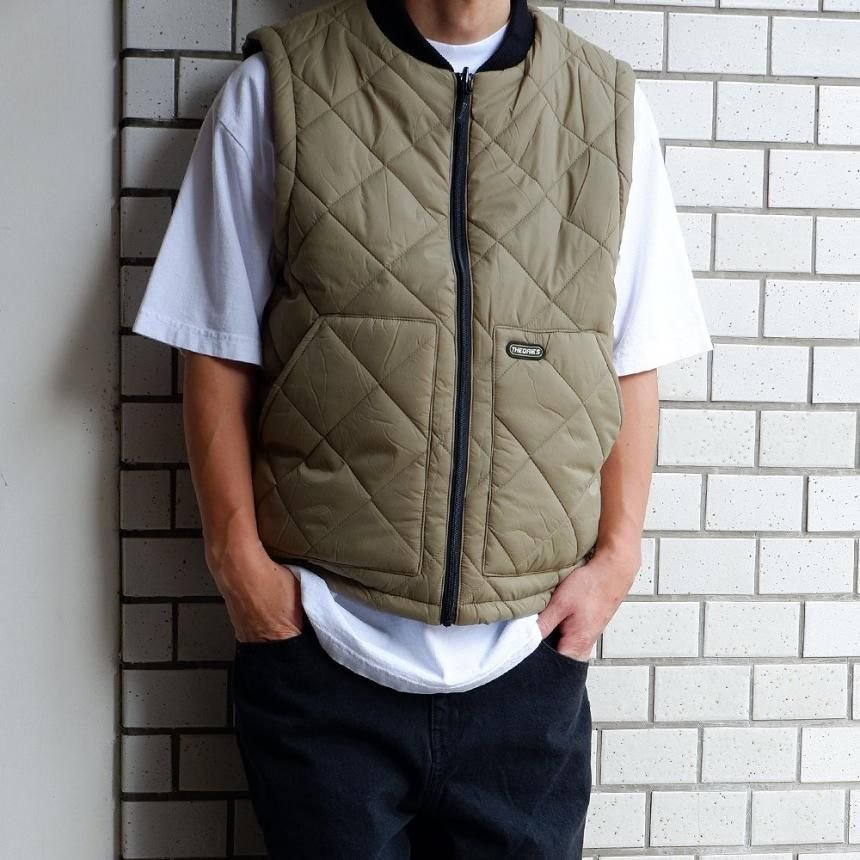 THEORIES NEWTON REVERSIBLE QUILTED VEST / SAGE/BLACK（セオリーズ