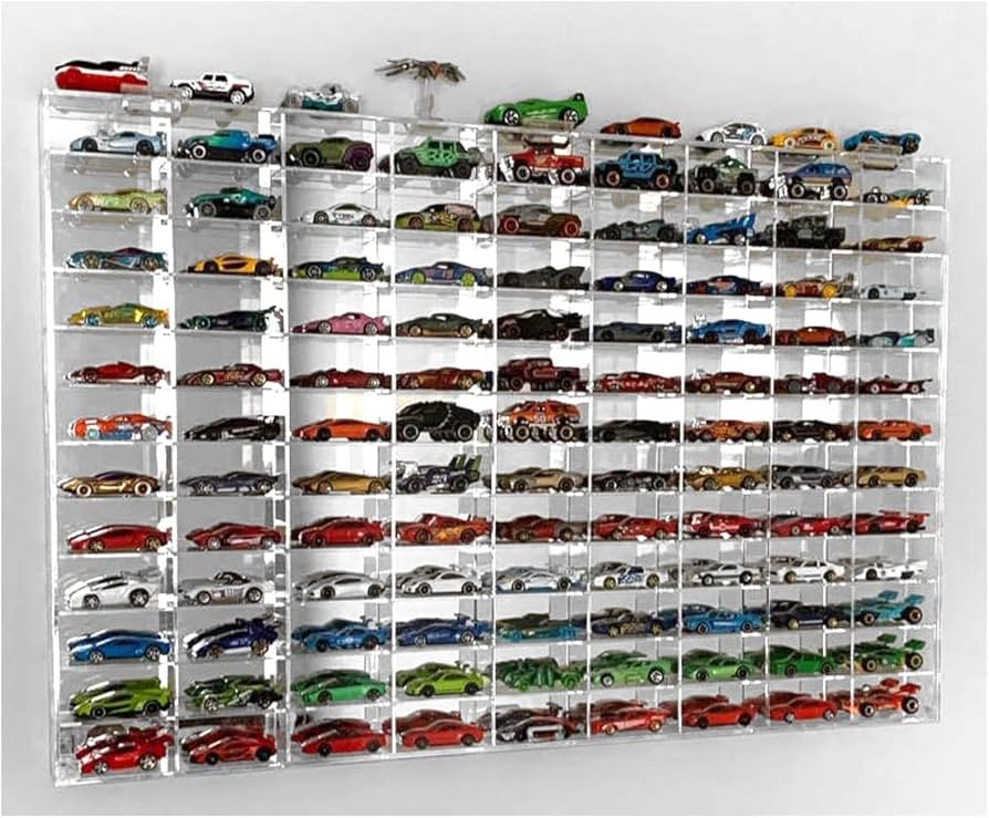 Amazon.com: Clear Display Case Wall Cabinet for 1:64 Hot Wheels