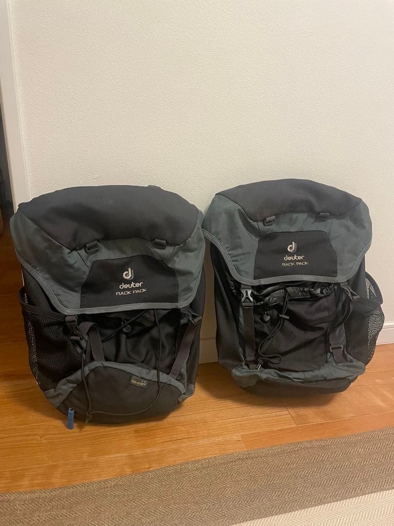 deuter Rack Pack 2個セット 自転車用バッグ Deuter Rack Pack panniers, Black | Bikeinn