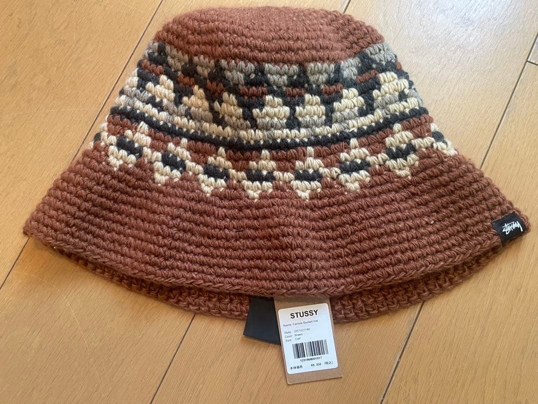 stussy FAIRISLE BUCKET HAT ニット バケットハット STUSSY（ステューシー） バケット ハット STUSSY Swirl Knit Bucket