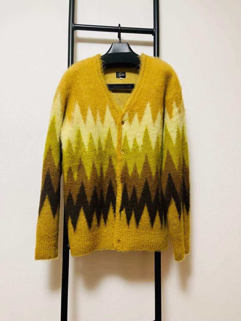 Needles Mohair Cardigan Zigzag カーディガン Needles Mohair Cardigan Zigzag Taupe