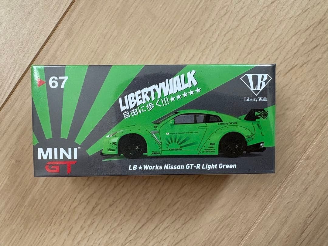 LB★Works Nissan GT-R ライトグリーン 1/43 Nissan GT-R R35 LB Liberty Walk 2016 (Green) Diecast Model