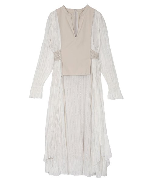 Ameri（アメリ）の「WASHI LAYERED DRESS（ワンピース）」 - WEAR