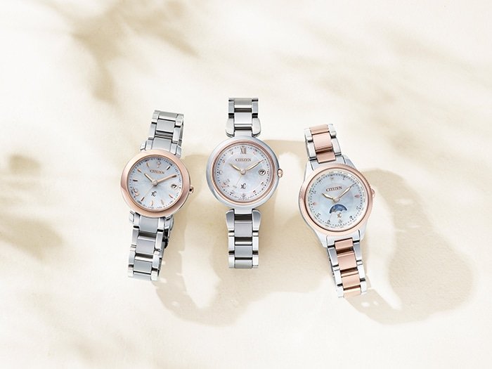 シチズン クロスシー』 ガラスの中心にラボグロウン・ダイヤモンド※1